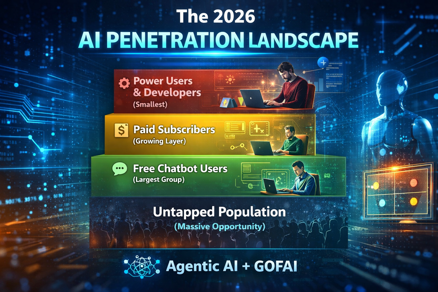 The 2026 AI Landscape Explained: Users, Agentic AI, GOFAI & Future Trends