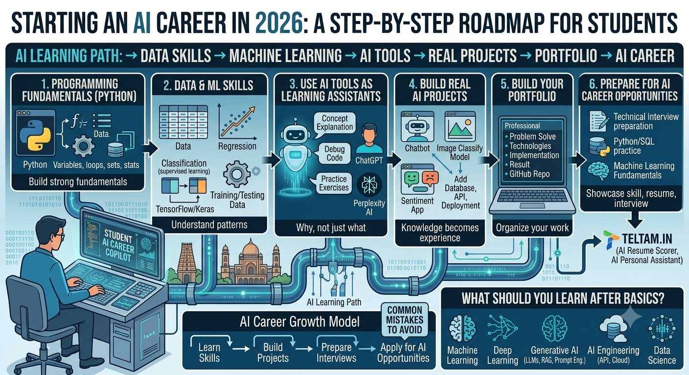 AI Career Roadmap for Students in 2026: A Step-by-Step Guide