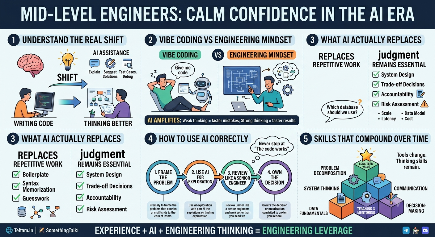 Engineering Mindset in the AI Era: A Calm Guide for Mid-Level Engineers