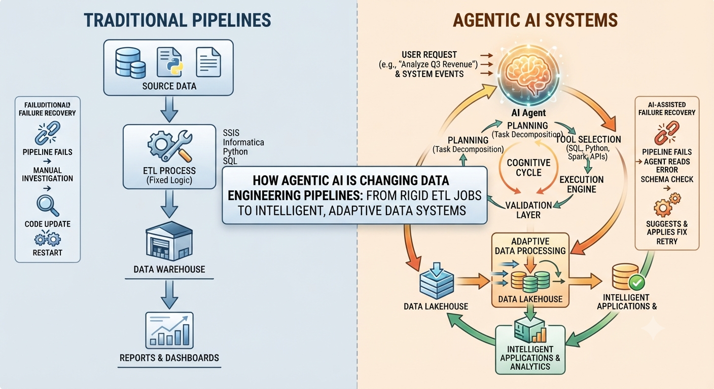 How Agentic AI Is Changing Data Engineering Pipelines: Real-World Use Cases