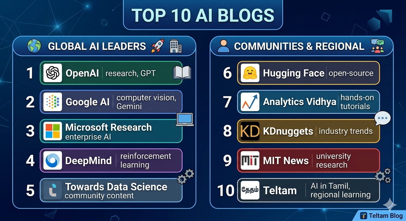 Top 10 AI Blogs Every Learner Should Follow